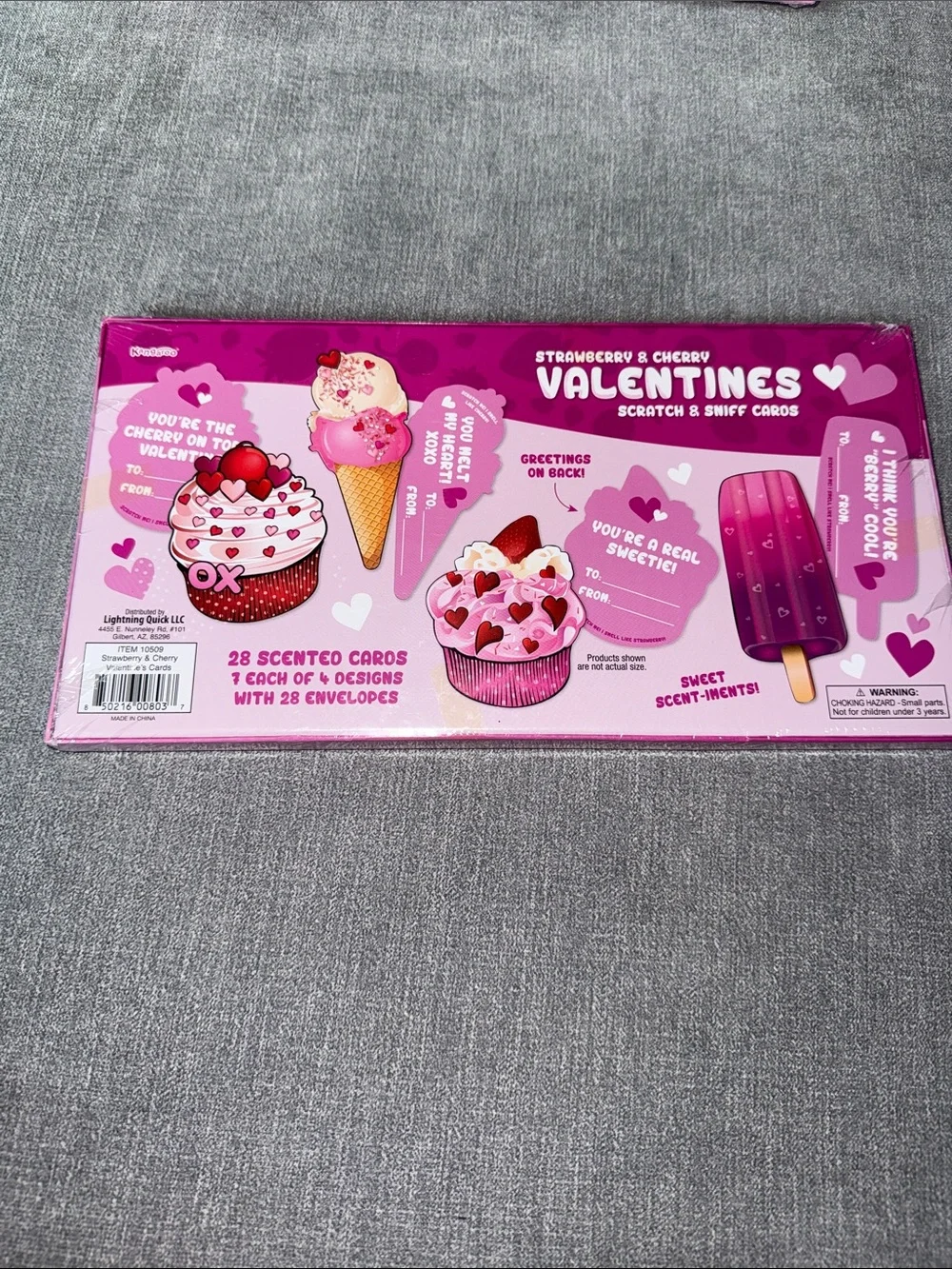 Kids Valentines Scratch & Sniff Cards
